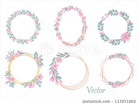 Hand-Drawn Pink Azalea Blooms - Spring Flower Illustration Hand-Drawn Pink Azalea Blooms - Spring Flower Illustration 113051868