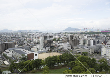 Urban landscape of Marugame City, Kagawa Prefecture 113052108