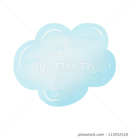 cloud computing concept on white 113052529