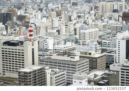 Overhead view of the Takamatsu cityscape in Kagawa Prefecture Overhead view of the Takamatsu cityscape in Kagawa Prefecture 113052537