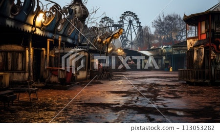 Street that has a bunch of buildings on it 113053282