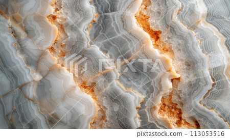 Close-up of cross-sectional view of ore AI-generated image 113053516