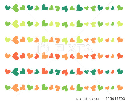 Colorful heart line set Colorful heart line set 113053700