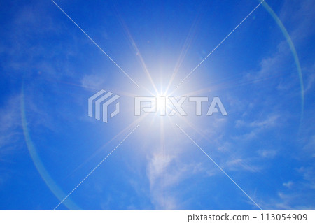 The dazzling midsummer sun The dazzling midsummer sun 113054909