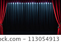 Stage stage curtain red 113054913