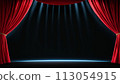 Stage stage curtain red 113054915