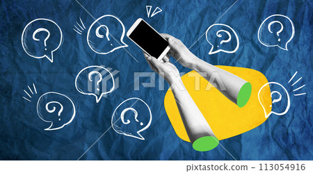 Person using a smartphone Person using a smartphone 113054916