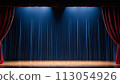 Stage stage curtain red 113054926