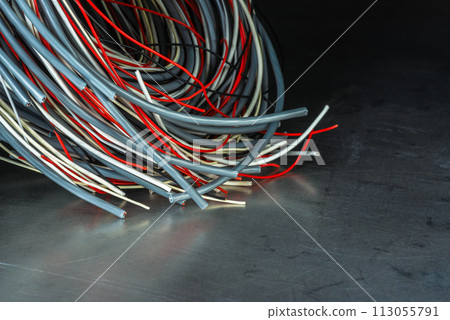 Electric copper cable wire used to telecommunication systems Electric copper cable wire used to telecommunication systems 113055791
