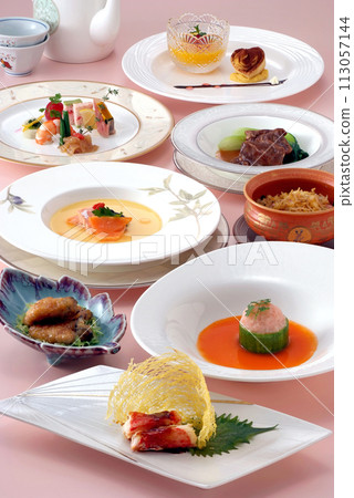 Full course meal/Chinese full course/Chinese food/Chinese full course 113057144