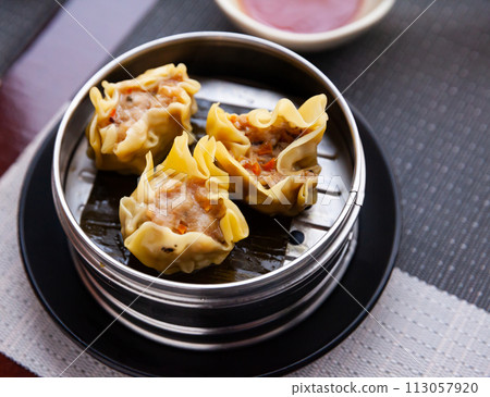 Japanese style Shumai dumplings 113057920