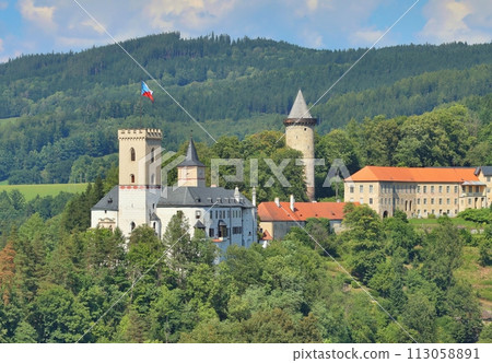 Old Rozmberk castle in Czech republic Old Rozmberk castle in Czech republic 113058891