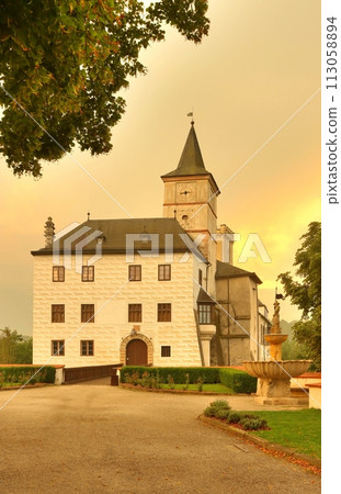 Old Rozmberk castle in Czech republic 113058894