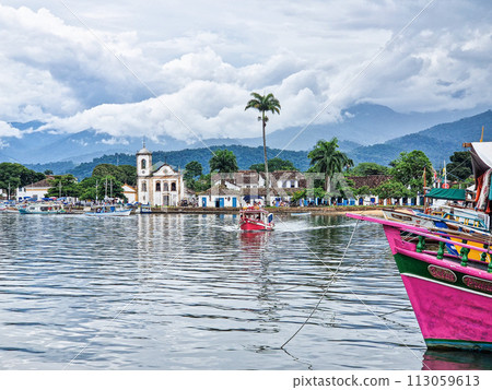 The Jesuit Baroque-Rococo style of the 18th century Church of Santa Rita in Paraty,Brazil The Jesuit Baroque-Rococo style of the 18th century Church of Santa Rita in Paraty,Brazil 113059613
