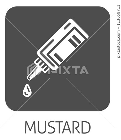 Ketchup Or Mustard Sauce Bottle Food Allergy Icon Ketchup Or Mustard Sauce Bottle Food Allergy Icon 113059713