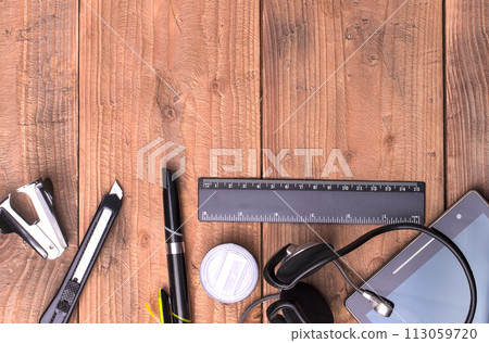 School stationery with copy space School stationery with copy space 113059720