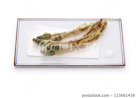 Tempura of sea cucumber 113061439