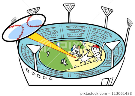 決定場外本壘打的棒球場 113061488