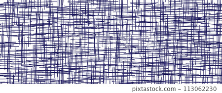 Blue pen ink crosshatch seamless pattern on white bg Blue pen ink crosshatch seamless pattern on white bg 113062230