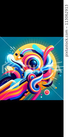 abstract colorful rainbow circle abstract colorful rainbow circle 113062913