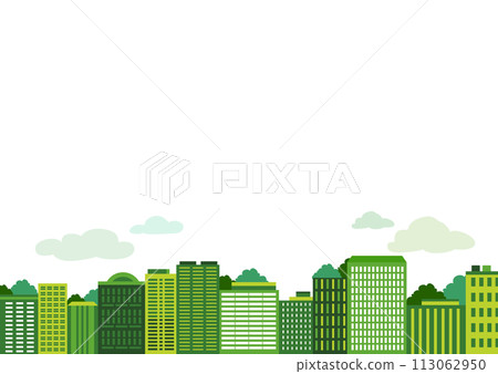 綠色城市景觀背景圖 113062950