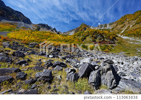 北阿爾卑斯山的秋葉,唐澤捲曲 北阿爾卑斯山的秋葉,唐澤捲曲 113063838