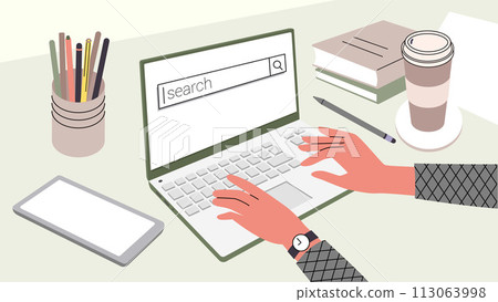 Hands With Laptop 113063998