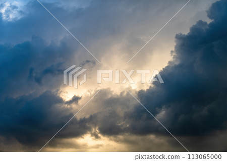Beautiful clouds on the sky background Beautiful clouds on the sky background 113065000