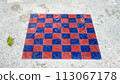 closeup of a pile of dirty brick floor 113067178