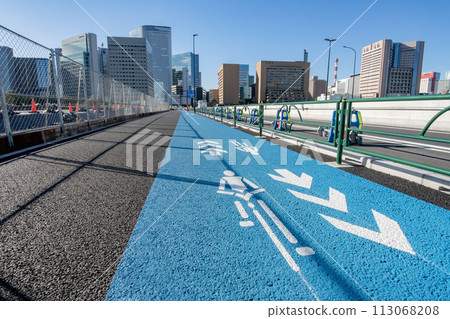 Bicycle lanes on sidewalks Bicycle lanes on sidewalks 113068208