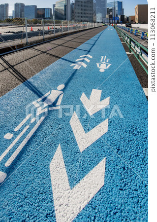 Bicycle lanes on sidewalks Bicycle lanes on sidewalks 113068211