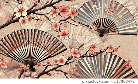 櫻花和折扇 113068472