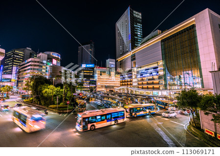 Yokohama Cityscape in Japan March - View of Yokohama Station, JR Yokohama Tower, bus terminal, etc. Many buses come and go = 29th Yokohama Cityscape in Japan March - View of Yokohama Station, JR Yokohama Tower, bus terminal, etc. Many buses come and go = 29th 113069171