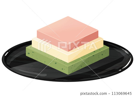 Himishimochi on a tray 113069645