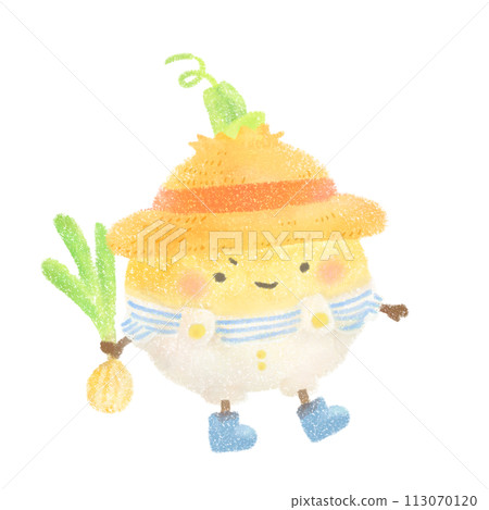 長著可愛臉蛋的洋蔥的插圖 113070120