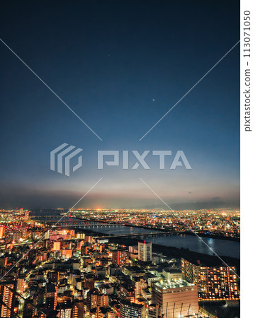 Nocturnal Cityscape Of The City Of Tokyo Nocturnal Cityscape Of The City Of Tokyo 113071050