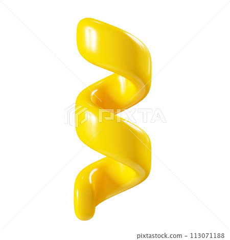 Birthday party popper yellow confetti streamer element. 3d render illustration. Surprise or winner congratulation serpentine ribbons. Fly and float party decor after explosion of firecracker. Birthday party popper yellow confetti streamer element. 3d render illustration. Surprise or winner congratulation serpentine ribbons. Fly and float party decor after explosion of firecracker. 113071188