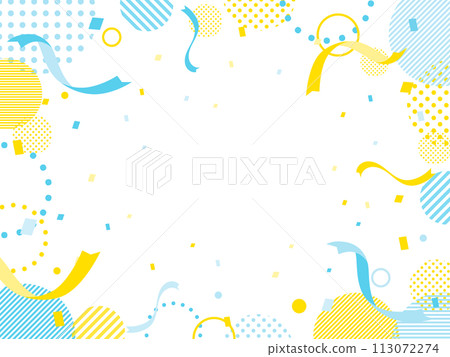 Blue and yellow pop campaign/SALE frame Blue and yellow pop campaign/SALE frame 113072274