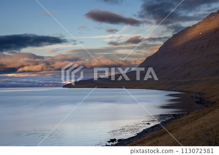 Sunset at the fjord, Westfjords, Iceland Sunset at the fjord, Westfjords, Iceland 113072381