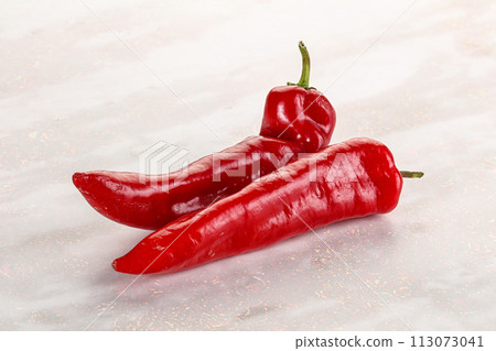 Red sweet Ramiro organic pepper Red sweet Ramiro organic pepper 113073041