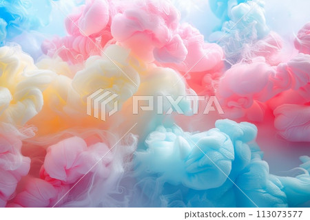 Colorful cotton candy soft pastel color background Colorful cotton candy soft pastel color background 113073577