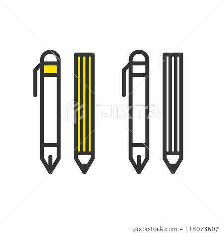 原子筆、自動鉛筆、鉛筆插圖 113073607