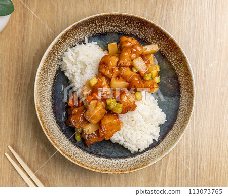 Savory orange chicken 113073765