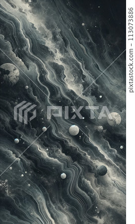 AI-generated content. Abstract background in the style of vintage grunge plaster textured old aged wall. Inspiration of cement-like texture and vintage surface. Composition for yours cover, design 113073886