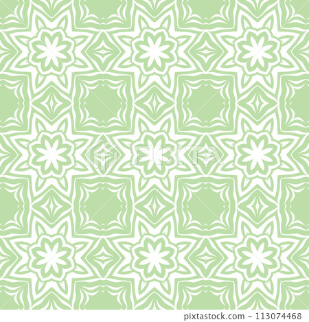 Abstract geometric green and white hipster fashion pillow pattern 113074468
