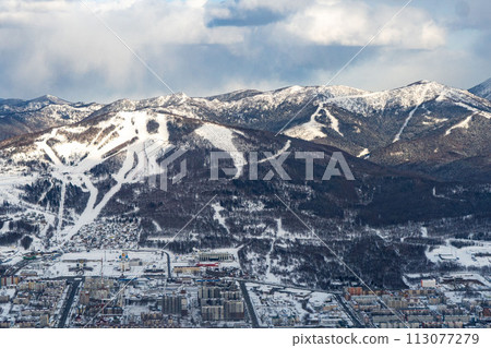 Yuzhno-Sakhalinsk, Match 03.2024 Ski resort Mountain Air Resort, Yuzhno-Sakhalinsk, Russia. 113077279