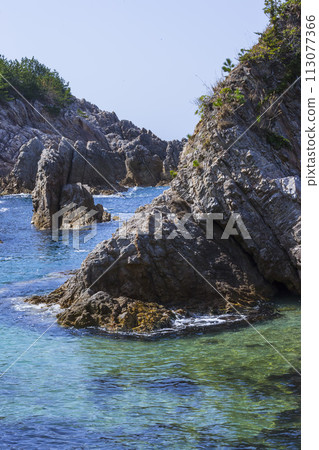 Scenery of Uradome Coast in spring Tottori Prefecture Uradome Coast 113077366