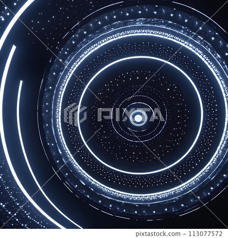 A digital illustration of a quantum environment. 113077572