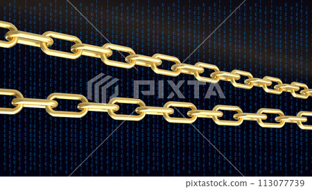 The Gold chain for abstract or Business image 3d rendering. The Gold chain for abstract or Business image 3d rendering. 113077739