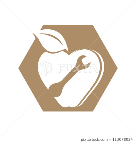 simple apple vector image simple apple vector image 113078024